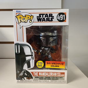 Funko Pop Mandalorian with Darksaber