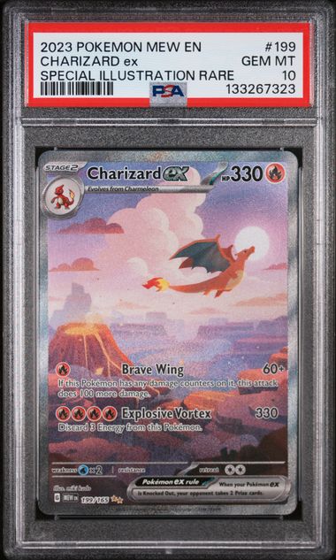 PSA 10 Charizard ex 151 #199