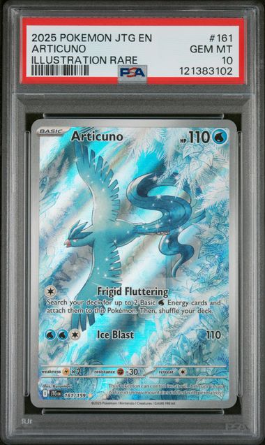 PSA 10 Articuno Journey Together #161