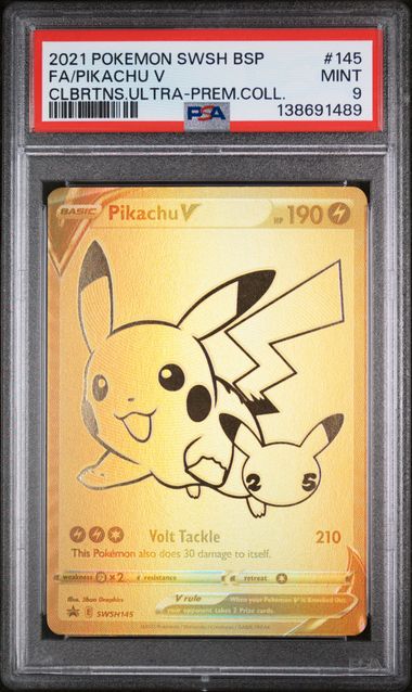 PSA 9 Pikachu V Celebrations UPC #145