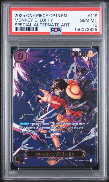 PSA 10 Monkey.D.Luffy SP OP13 #119