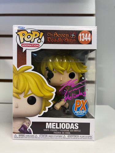 Funko Pop Meliodas (Autographed By Bryce Papenbrook With JSA Authentication)