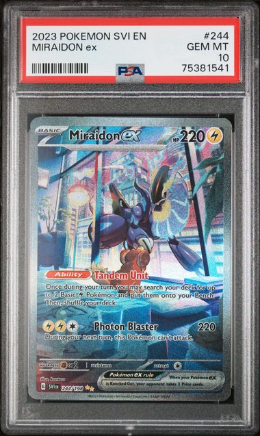PSA 10 Miraidon ex Scarlet & Violet #244