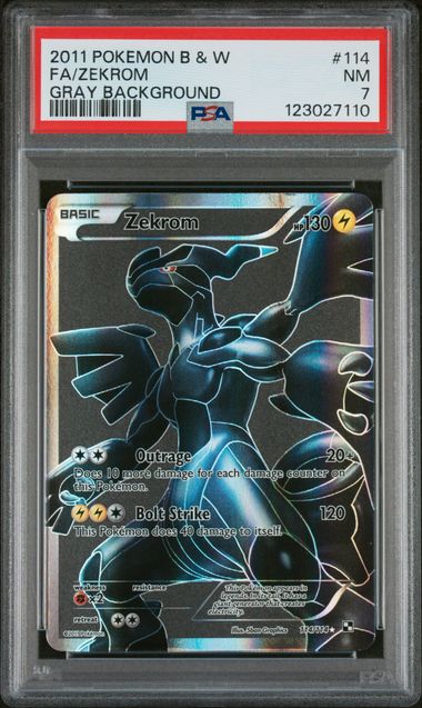 PSA 7 Zekrom Black & White #114