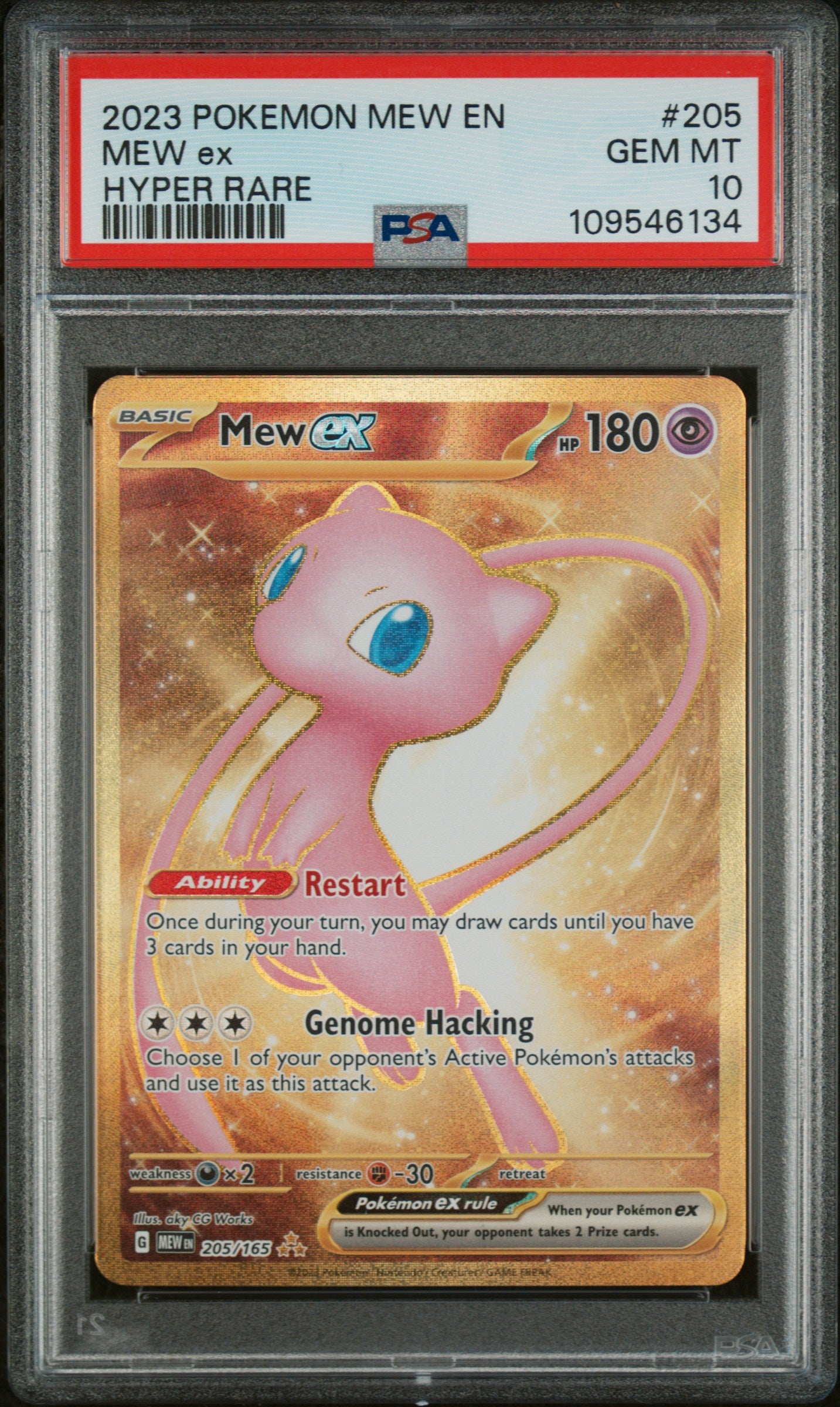 PSA 10 Mew ex #205 (Hyper Rare) [151]
