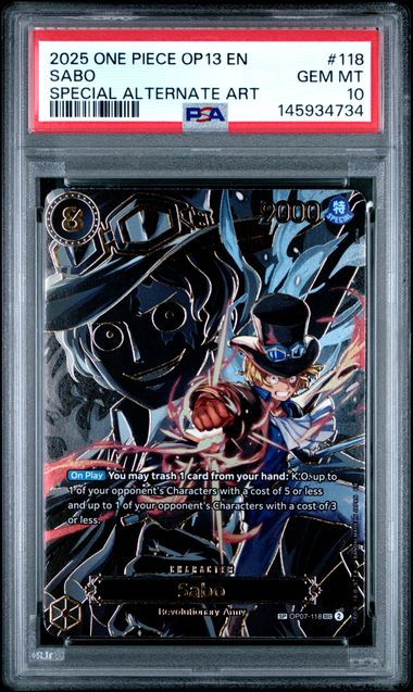 PSA 10 Sabo SP OP13 #118