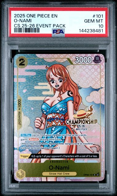 PSA 10 O-Nami Championship 25-26 #101