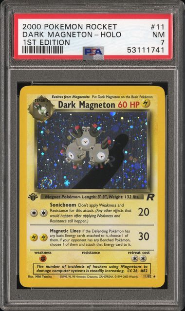 PSA 7 Dark Magneton 1st Edition #11 [Team Rocket]