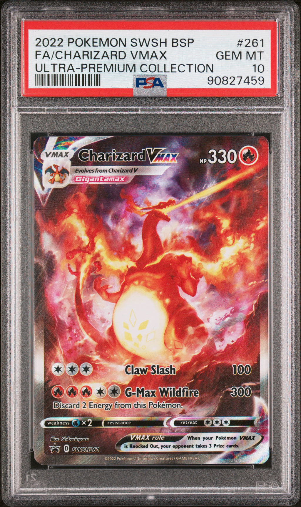 PSA 10 Charizard VMAX #261 [SWSH Promo]
