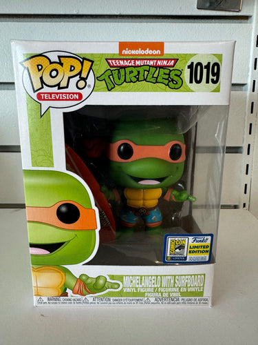 Funko Pop Michelangelo with Surfboard (Con Sticker)