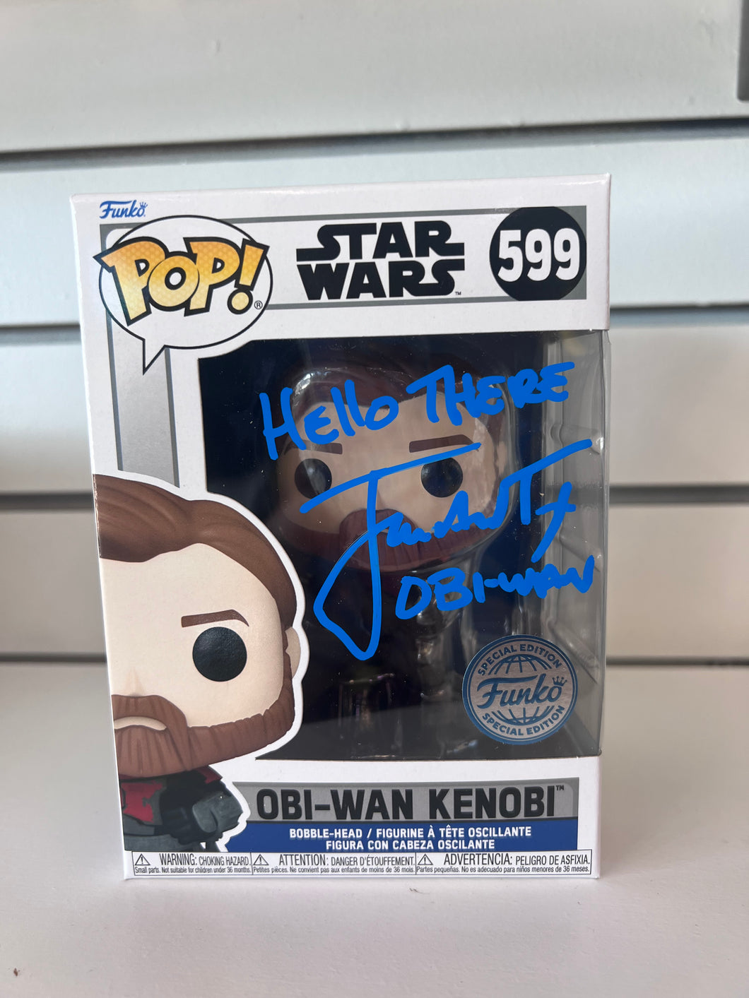 Funko Pop Obi-Wan Kenobi (Mandalorian Armor) (Signed By James Arnold Taylor With JSA Authentication)