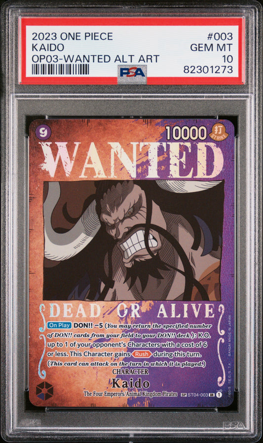 PSA 10 Kaido (Wanted Poster) [Pillars of Strength]
