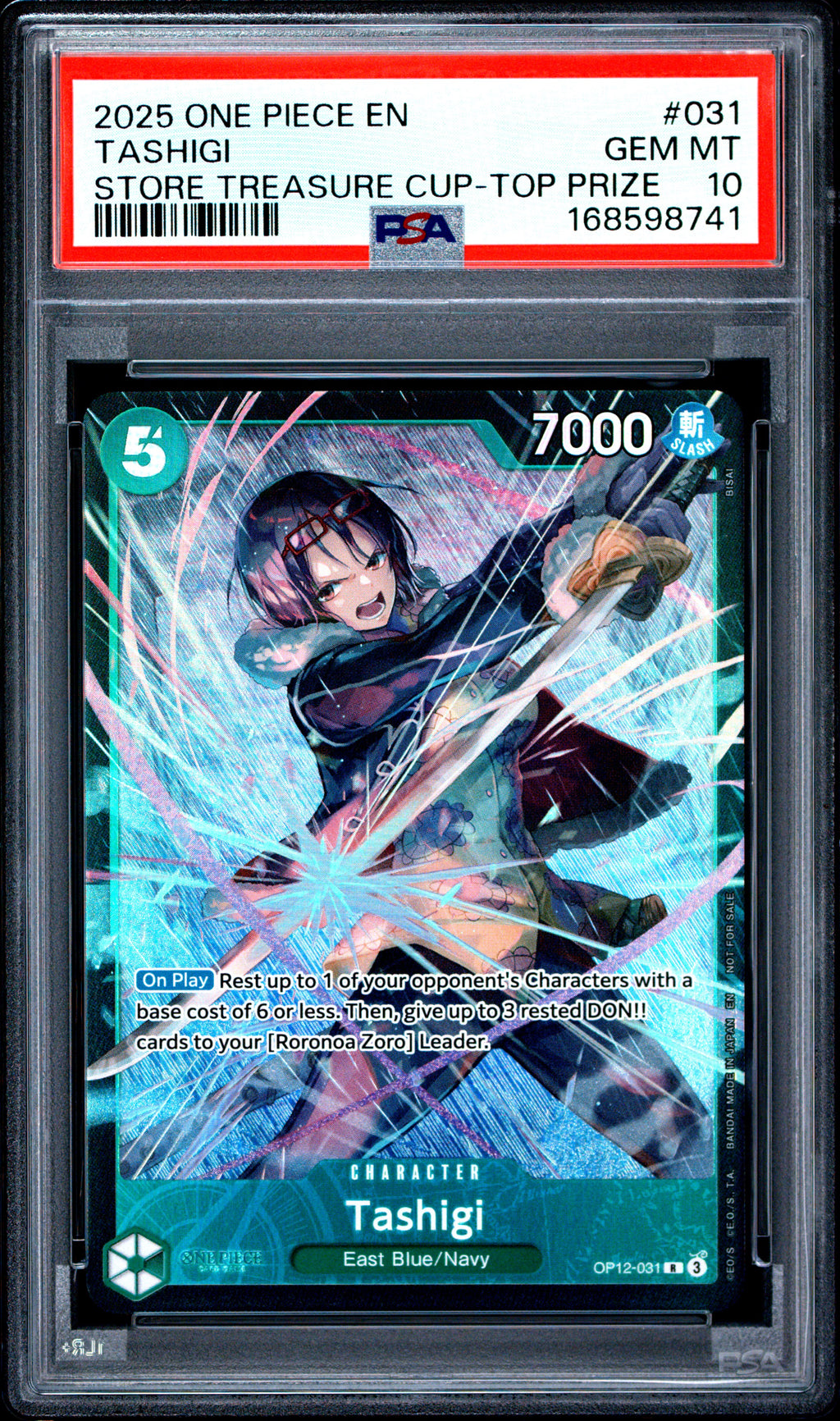 PSA 10 Tashigi [Store Treasure Cup Top Prize]