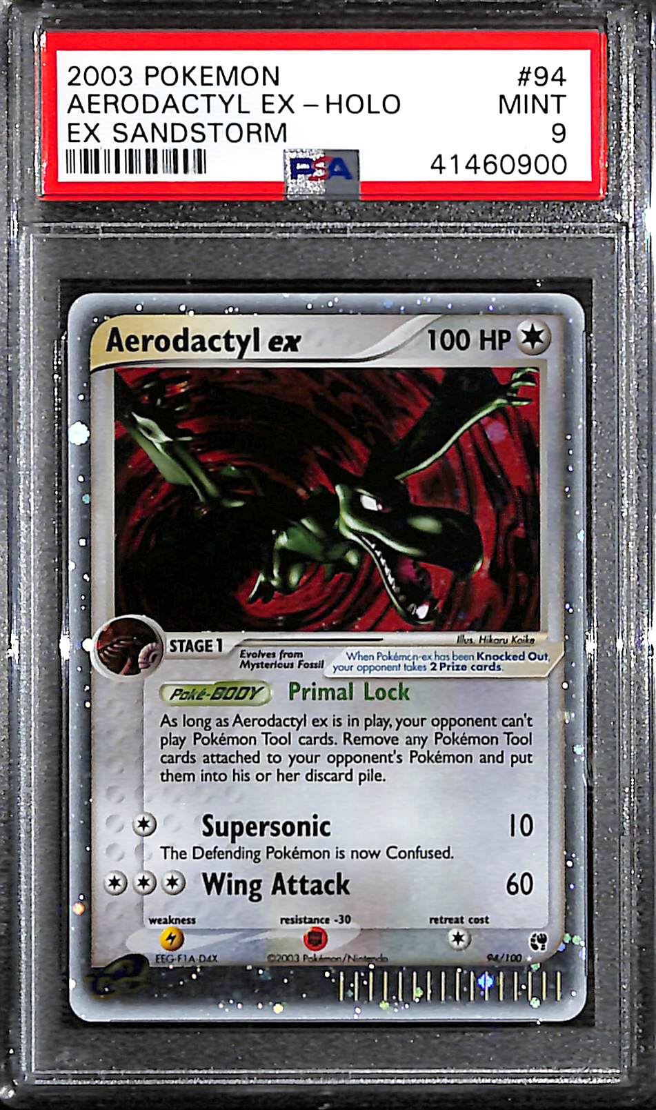 PSA 9 Aerodactyl ex #94 [EX Sandstorm]