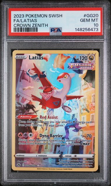 PSA 10 Latias Crown Zenith #GG20
