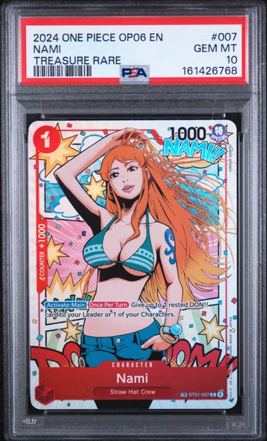 PSA 10 Nami Treasure Rare OP06 #007