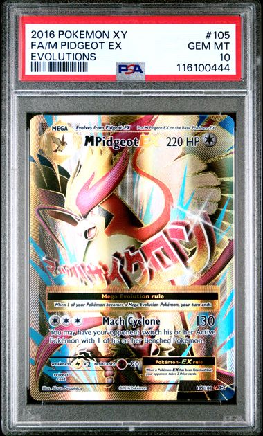 PSA 10 M Pidgeot EX XY Evolutions #105