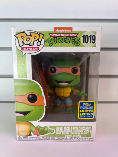 Funko Pop Michelangelo with Surfboard