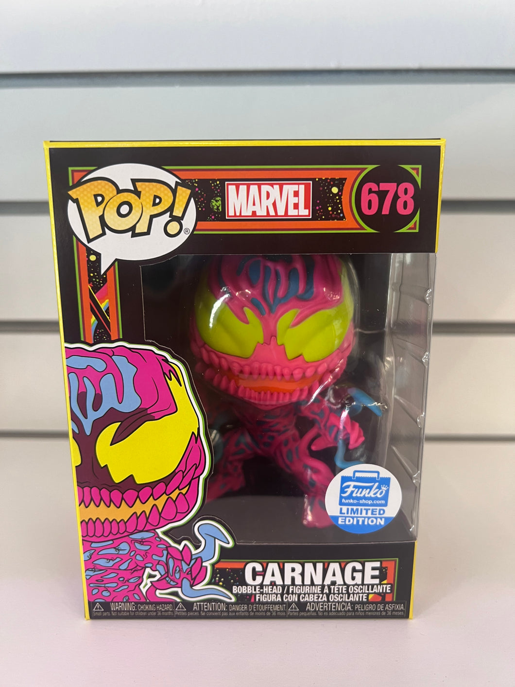 Funko Pop Carnage (Blacklight)