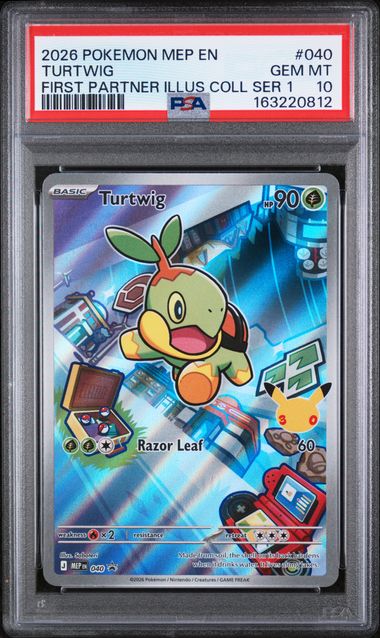 PSA 10 Turtwig First Partner Series 1 #040