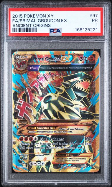 PSA 1 Primal Groudon EX Ancient Origins #97