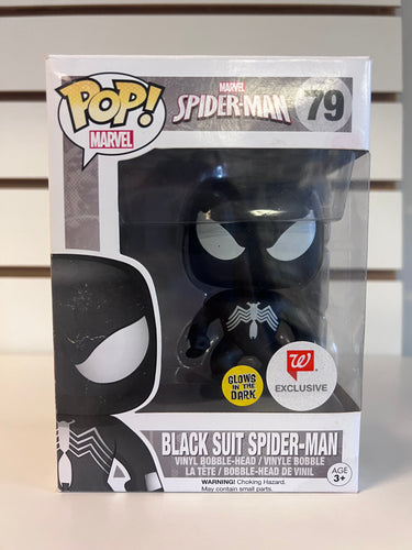 Funko Pop Spider-Man (Black Suit) (Glow in the Dark)