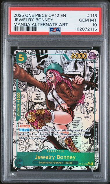 PSA 10 Jewelry Bonney Manga OP12 #118