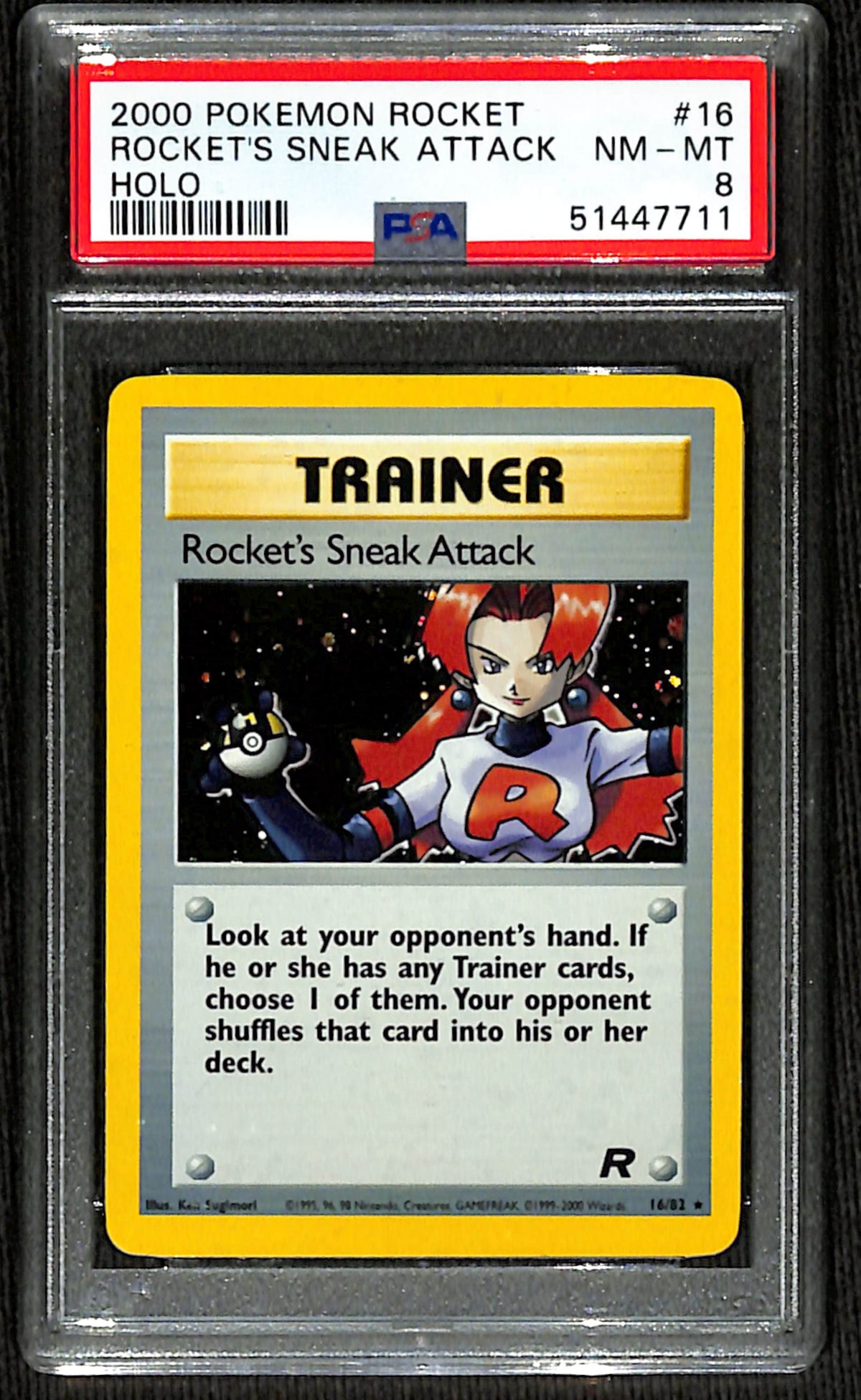 PSA 8 Rocket's Sneak Attack (Holo) [Rocket]