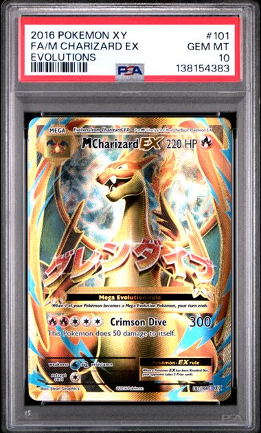 PSA 10 M Charizard EX XY Evolutions #101