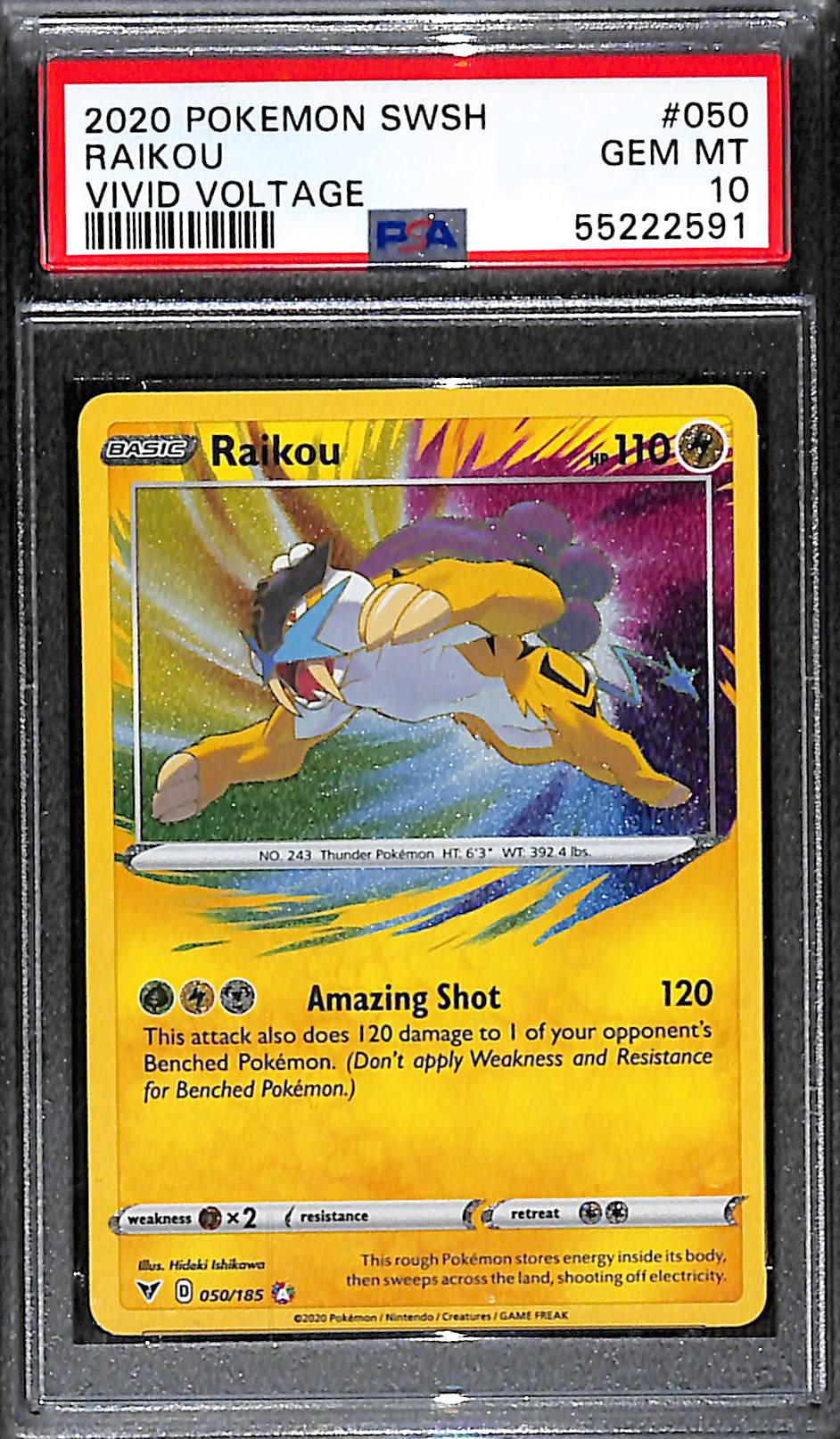 PSA 10 Raikou (Amazing Rare) [Vivid Voltage]