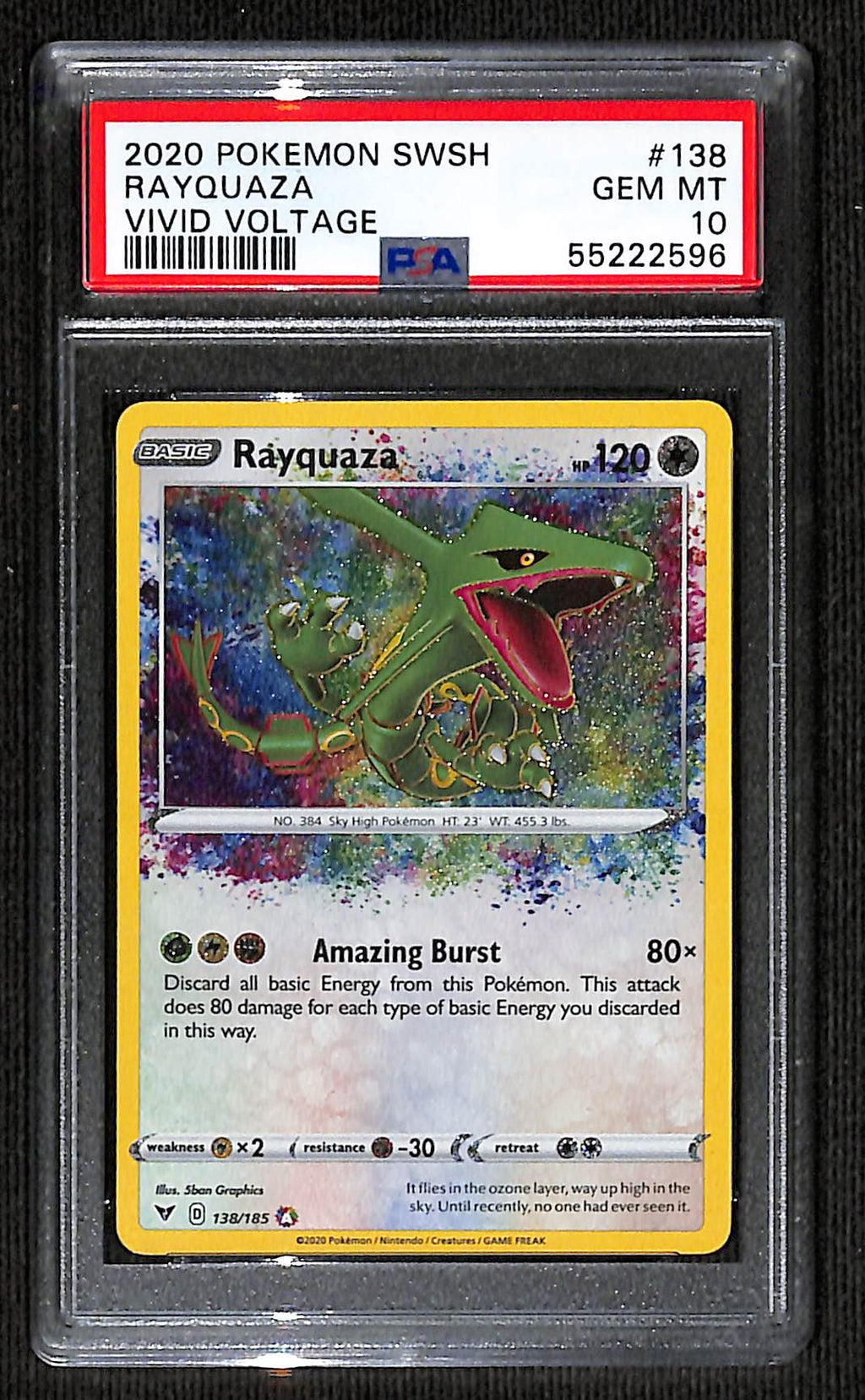 PSA 10 Rayquaza (Amazing Rare) [Vivid Voltage]