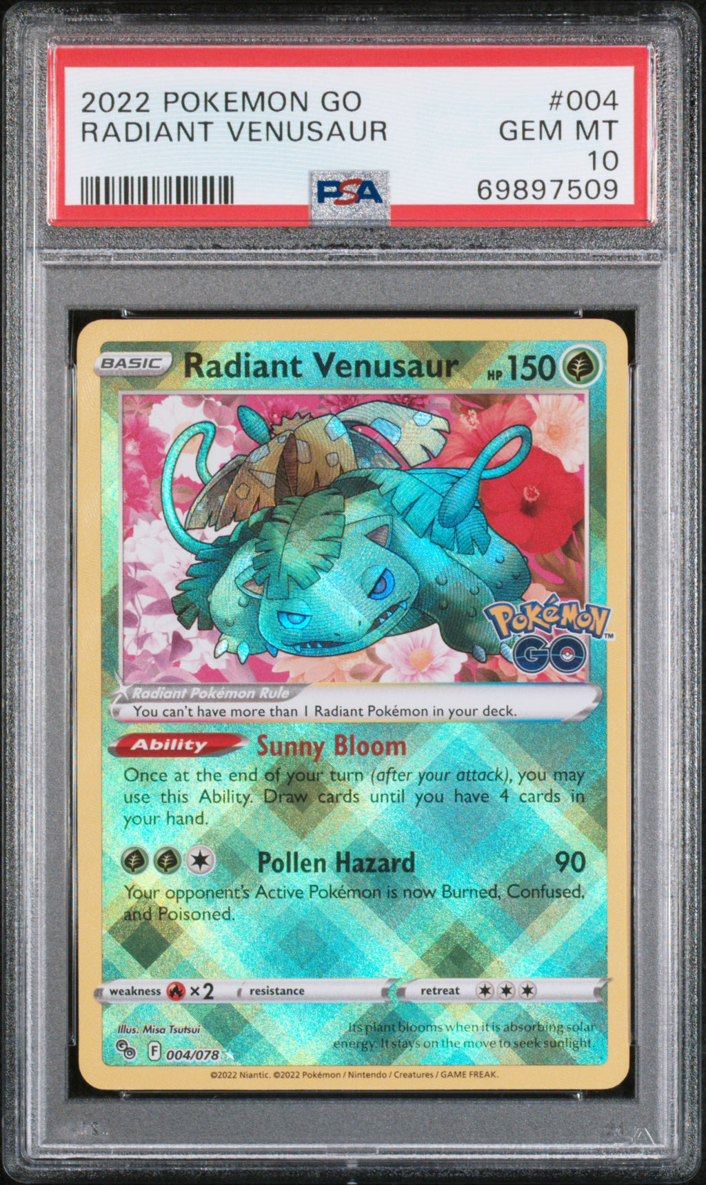 PSA 10 Raidant Venusaur [Pokemon Go]