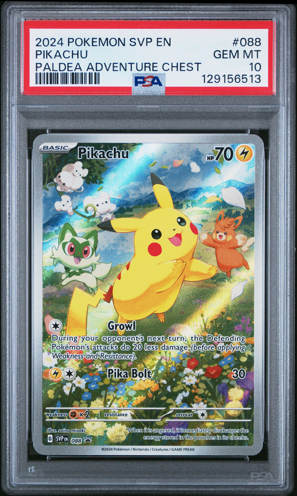 PSA 10 Pikachu #088 [SV Promo]