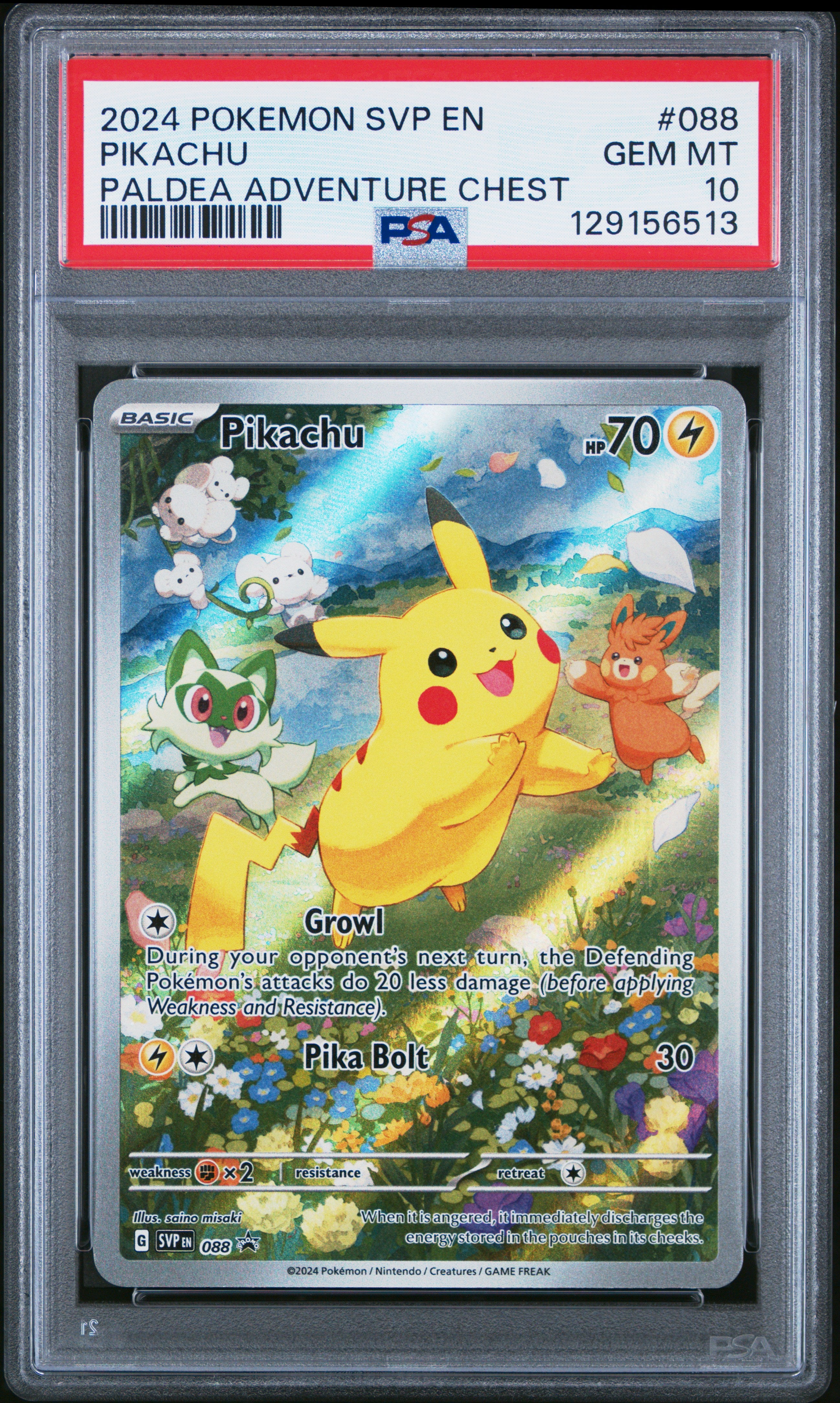 PSA 10 Pikachu #088 [SV Promo]