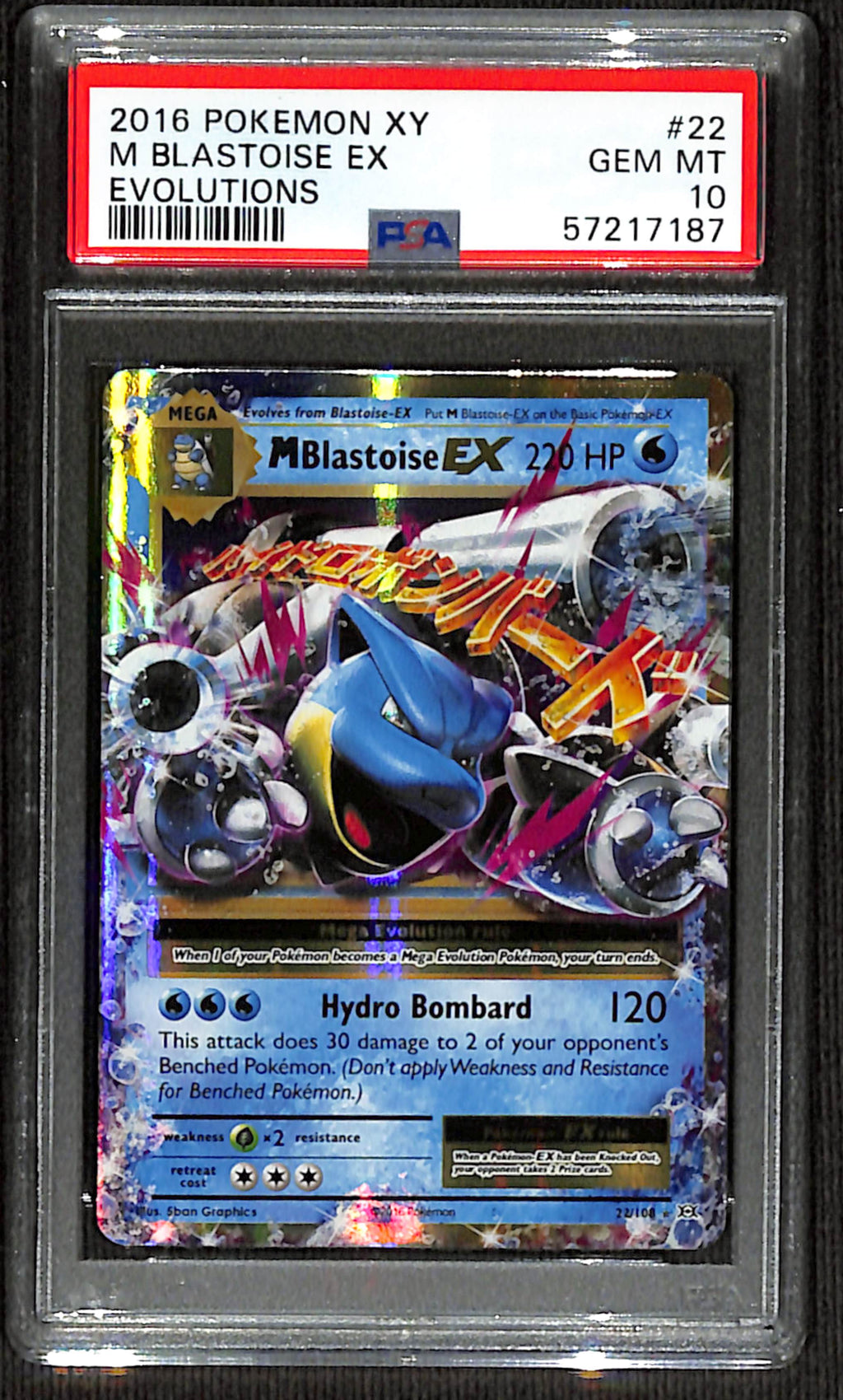 PSA 10 M Blastoise-EX [Evolutions]