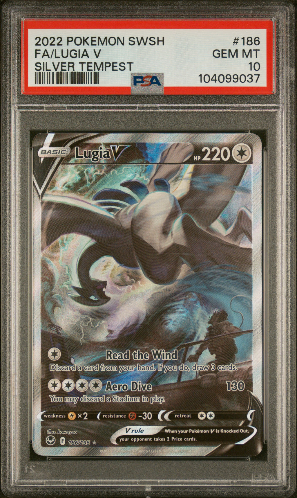PSA 10 Lugia V (Alternate Full Art) [Silver Tempest]
