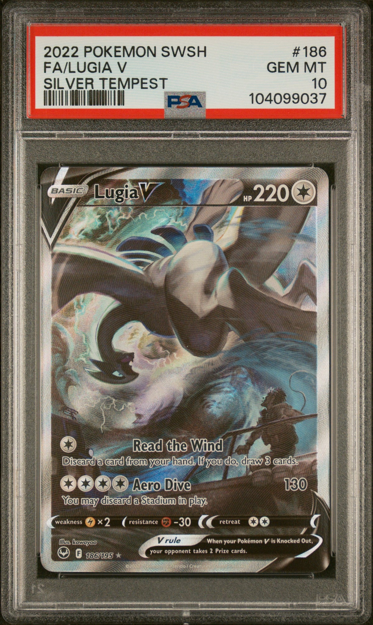 PSA 10 Lugia V (Alternate Full Art) [Silver Tempest]