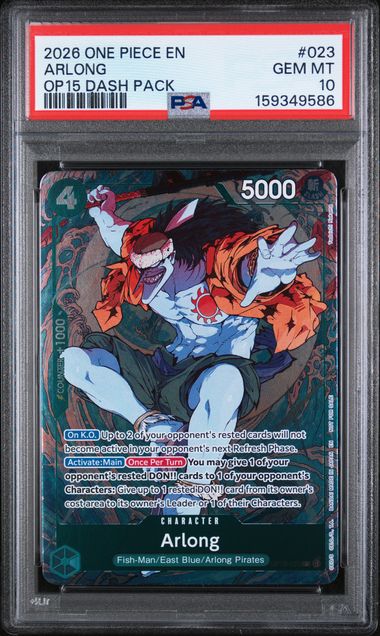 PSA 10 Arlong Dash pack OP15 023