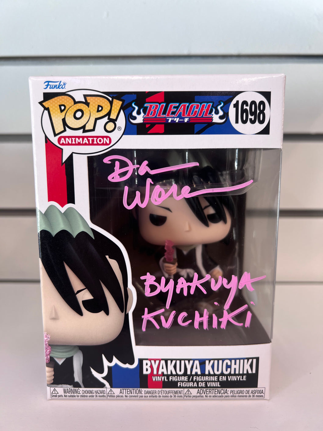 Funko Pop Byakuya Kuchiki (Signed By Dan Woren With JSA Authentication)