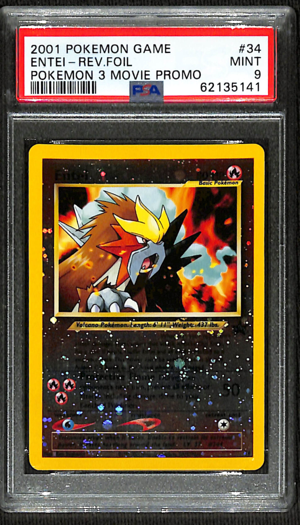 PSA 9 Entei [Wizards Black Star Promos]
