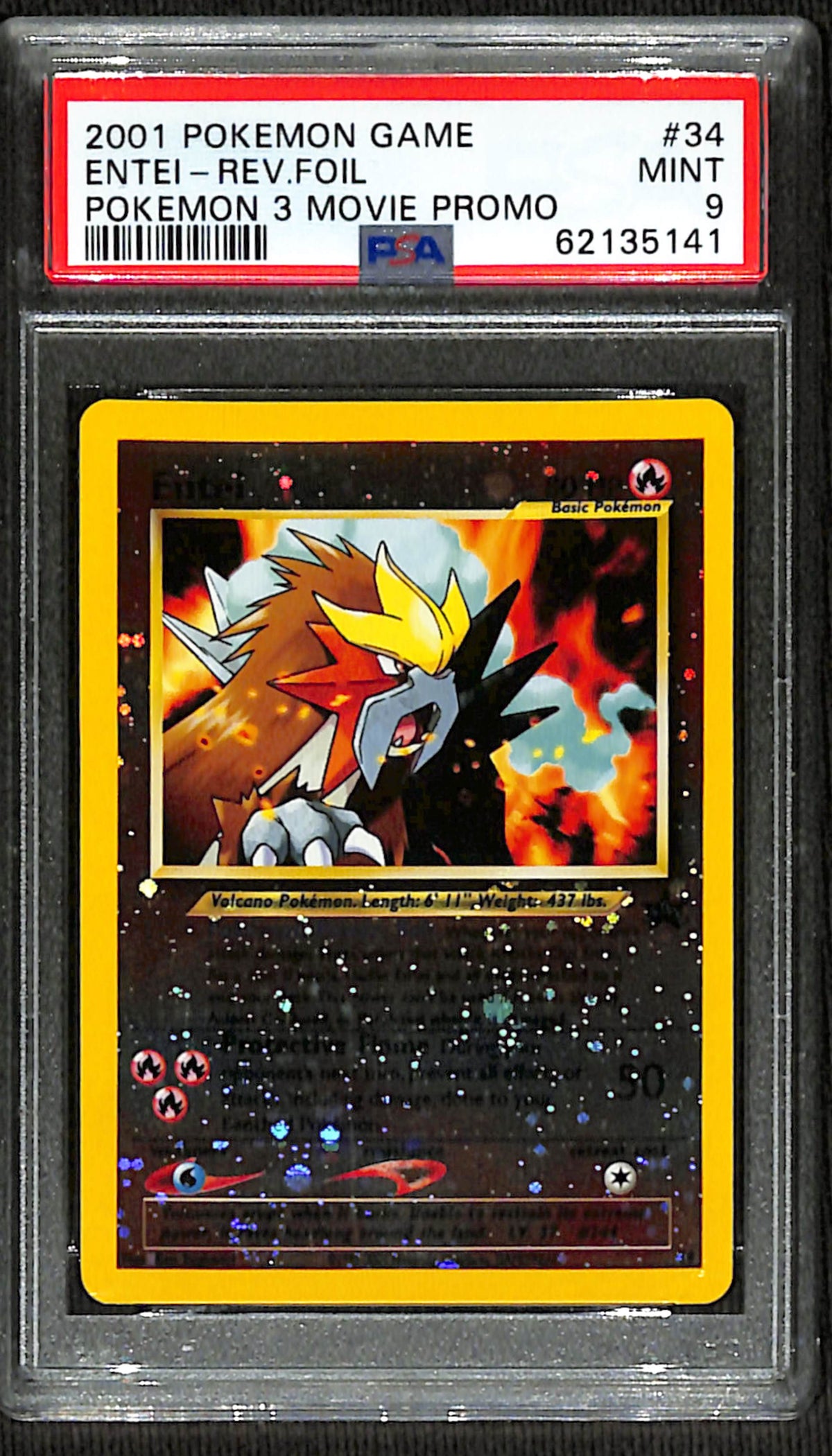 PSA 9 Entei [Wizards Black Star Promos]