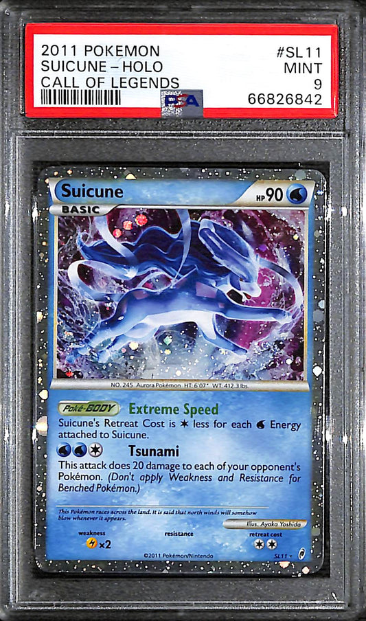 PSA 9 Suicune #SL11 [Call of Legends]