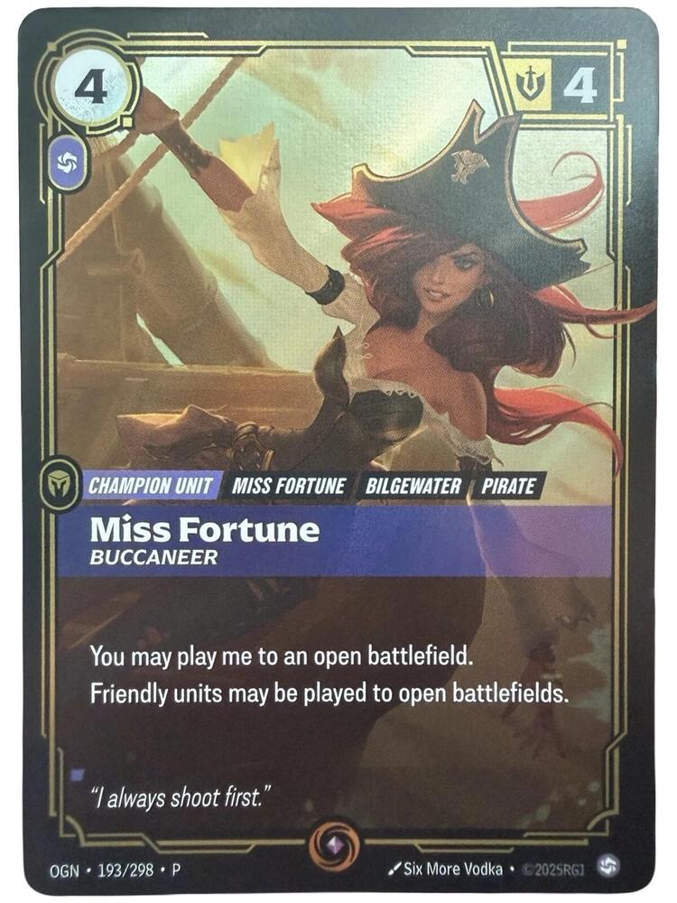 Miss Fortune - Buccaneer - Riftbound Organized Play Promotional Cards (OPP)