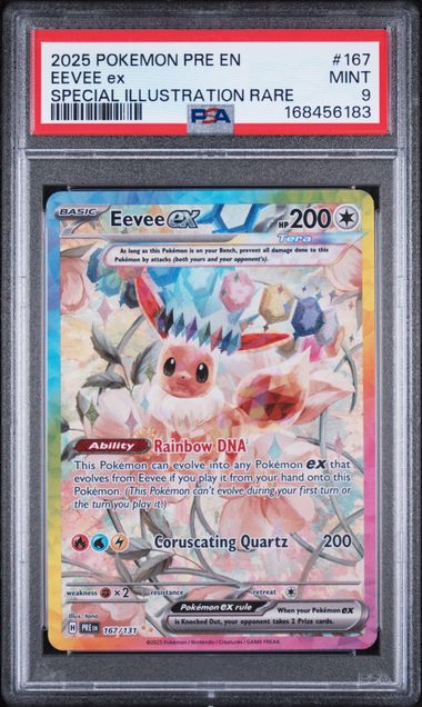 PSA 9 Eevee ex Prismatic Evolutions #167