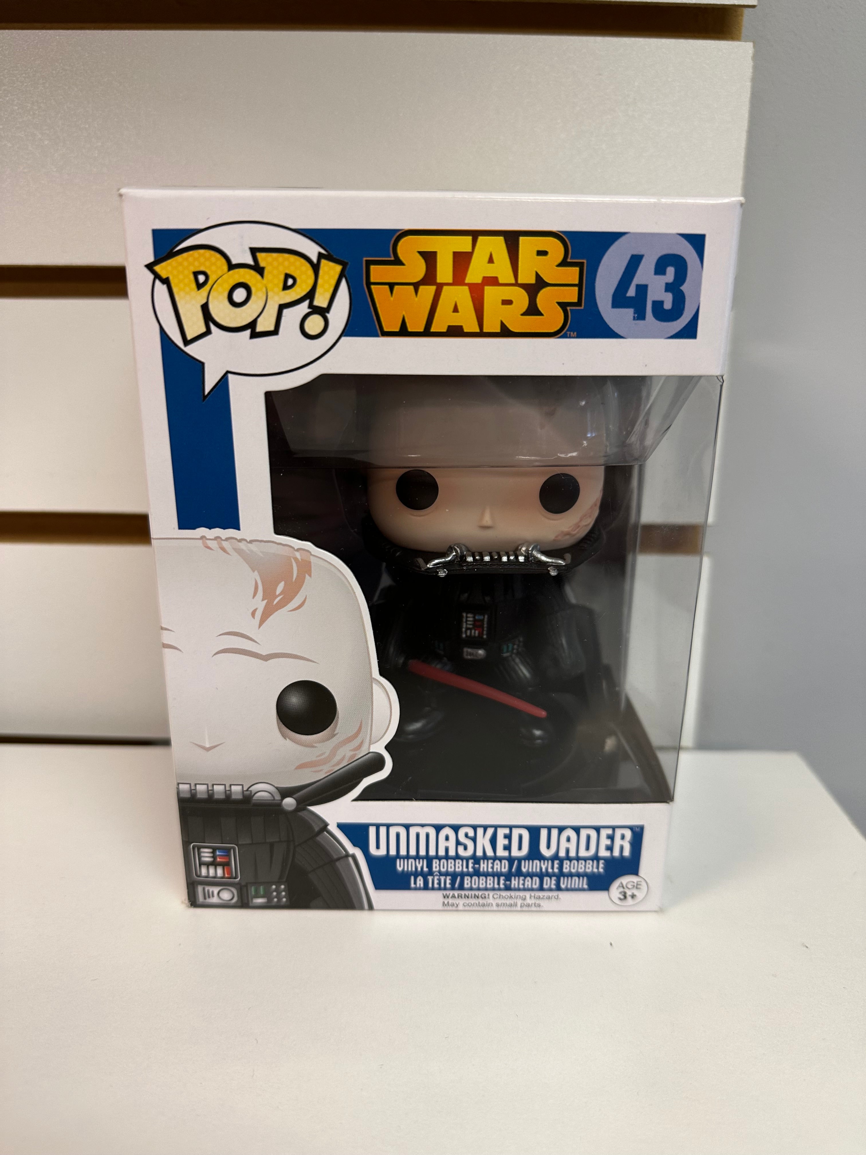 Darth vader best sale unmasked funko pop