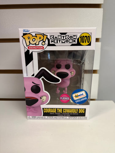 Funko Pop Courage the Cowardly Dog (Flocked)