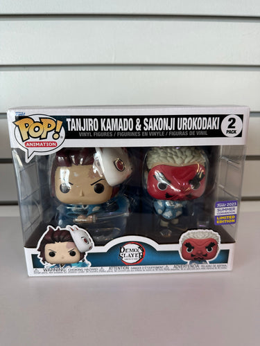 Funko Pop Tanjiro Kamado & Sakonji Urokodaki