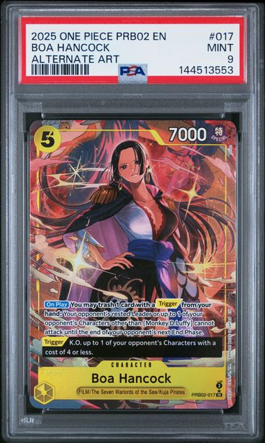 PSA 9 Boa Hancock alt art PRB02 #017