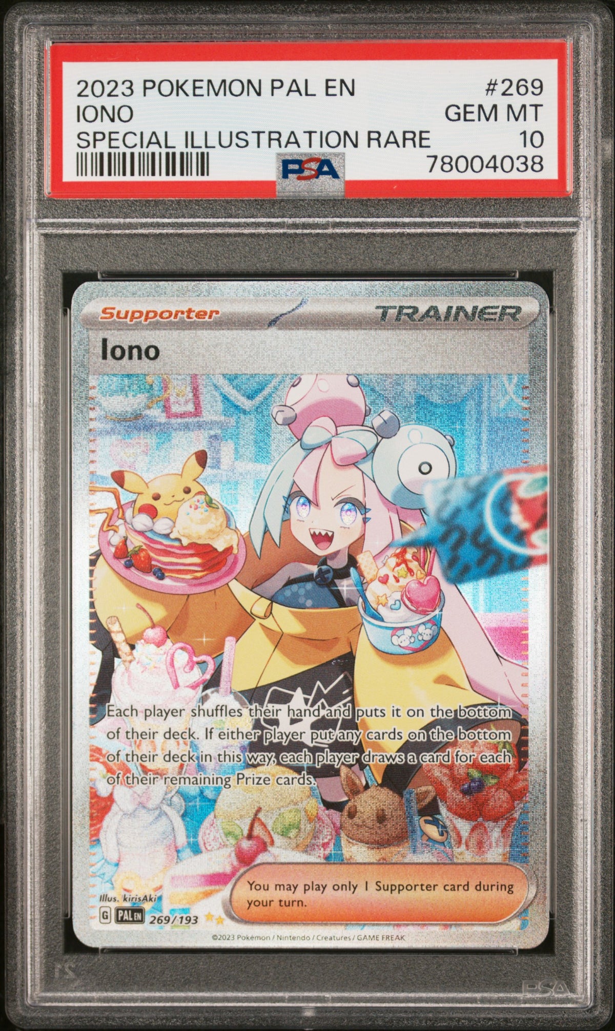 PSA 10 Iono [Paldea Evolved]