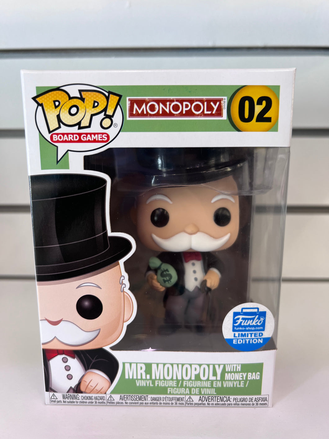 Funko Pop Mr. Monopoly (with Money Bag)